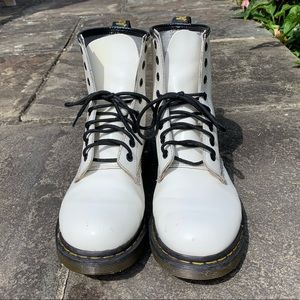 Dr. Martens White Combat Boots